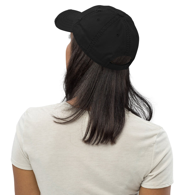 Embroidered BossLady Distressed Hat