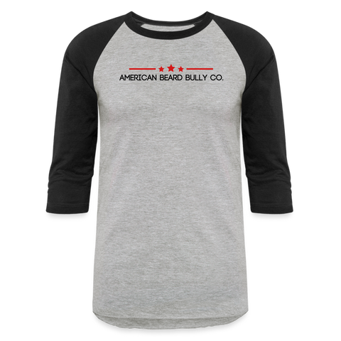 Bully Logo Baseball T-Shirt - heather gray/black