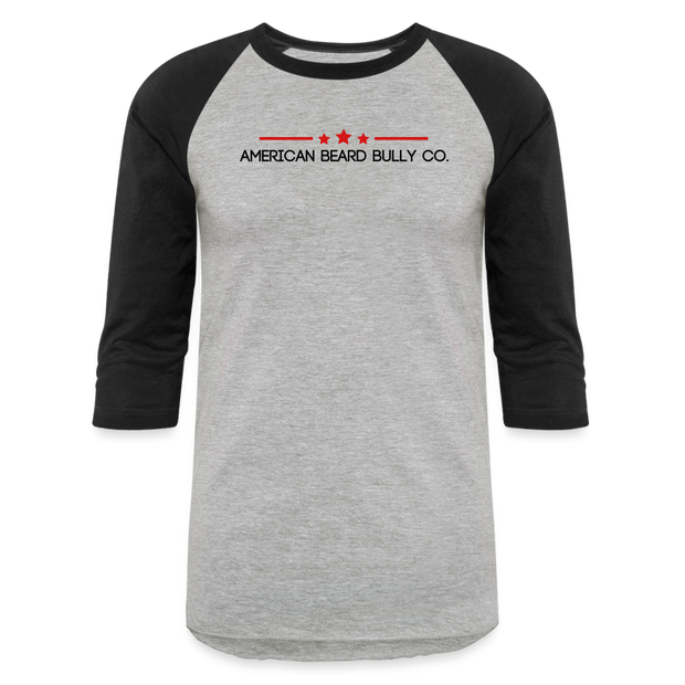 Bully Logo Baseball T-Shirt - heather gray/black