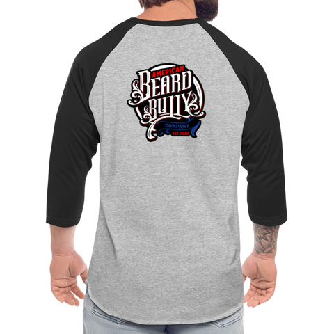 Bully Logo Baseball T-Shirt - heather gray/black
