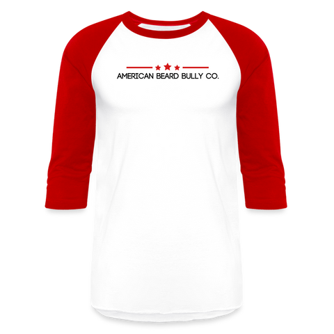 Bully Logo Baseball T-Shirt - white/red