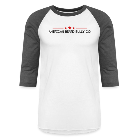 Bully Logo Baseball T-Shirt - white/charcoal