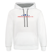 Bearded Louie Hoodie - white/gray