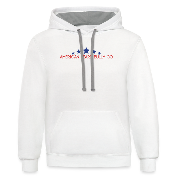 Bearded Louie Hoodie - white/gray