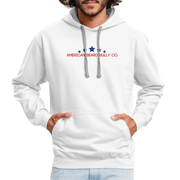Bearded Louie Hoodie - white/gray