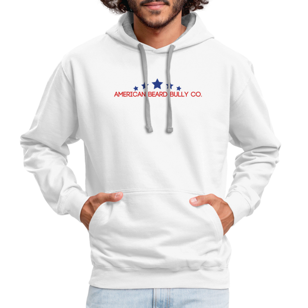 Bearded Louie Hoodie - white/gray