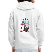 Bearded Louie Hoodie - white/gray