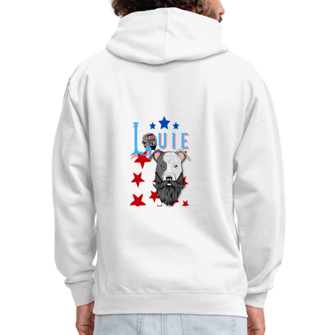 Bearded Louie Hoodie - white/gray