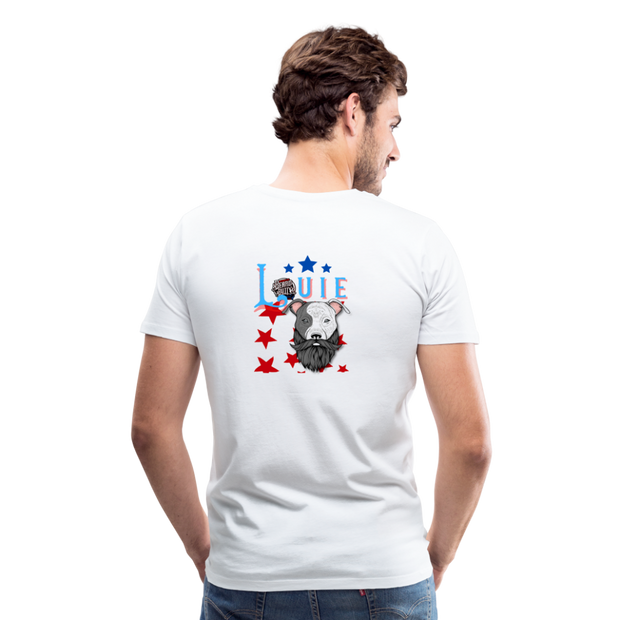 Bearded Louie Premium T-Shirt - white