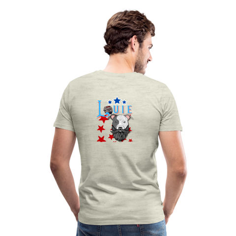 Bearded Louie Premium T-Shirt - heather oatmeal