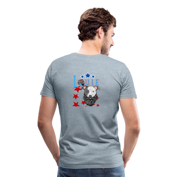 Bearded Louie Premium T-Shirt - heather ice blue
