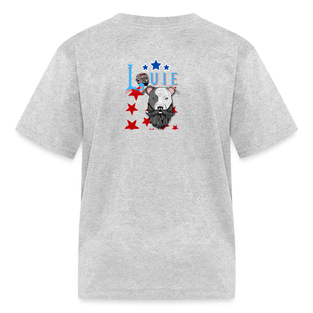 Louie Logo Kids' T-Shirt - heather gray