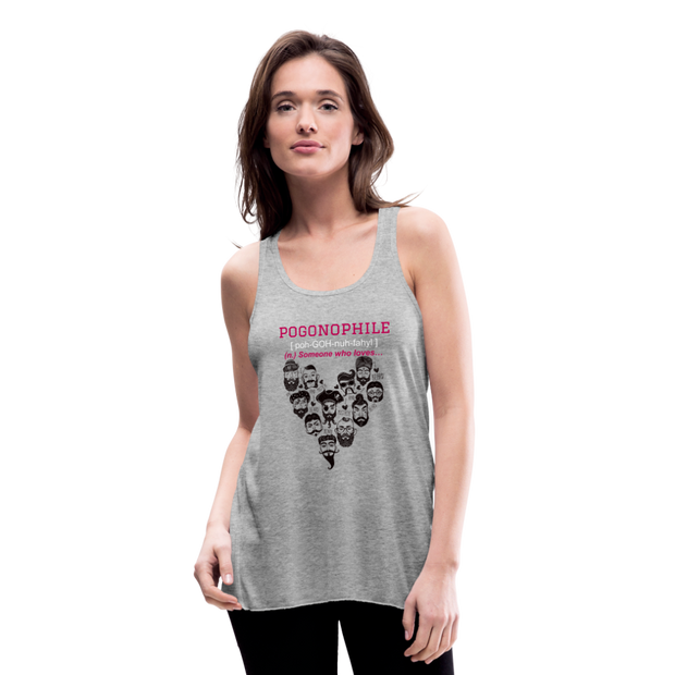 “Pogonophile” Ladies Racerback Tank Top - heather gray
