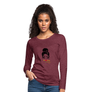 BossLady Premium Long Sleeve T-Shirt - heather burgundy