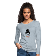 BossLady Premium Long Sleeve T-Shirt - heather ice blue