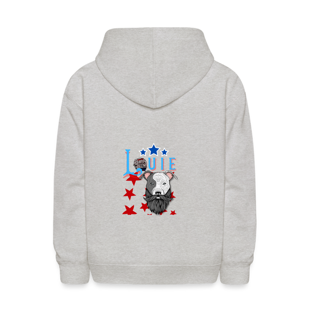 Louie Logo Kids' Hoodie - heather gray